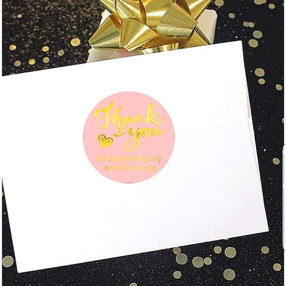 200. pieces 1"  Thank You for Supporting My Small